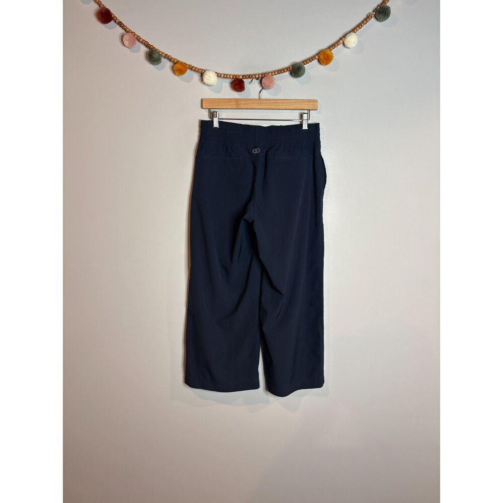 Calia navy blue wide leg cropped pants